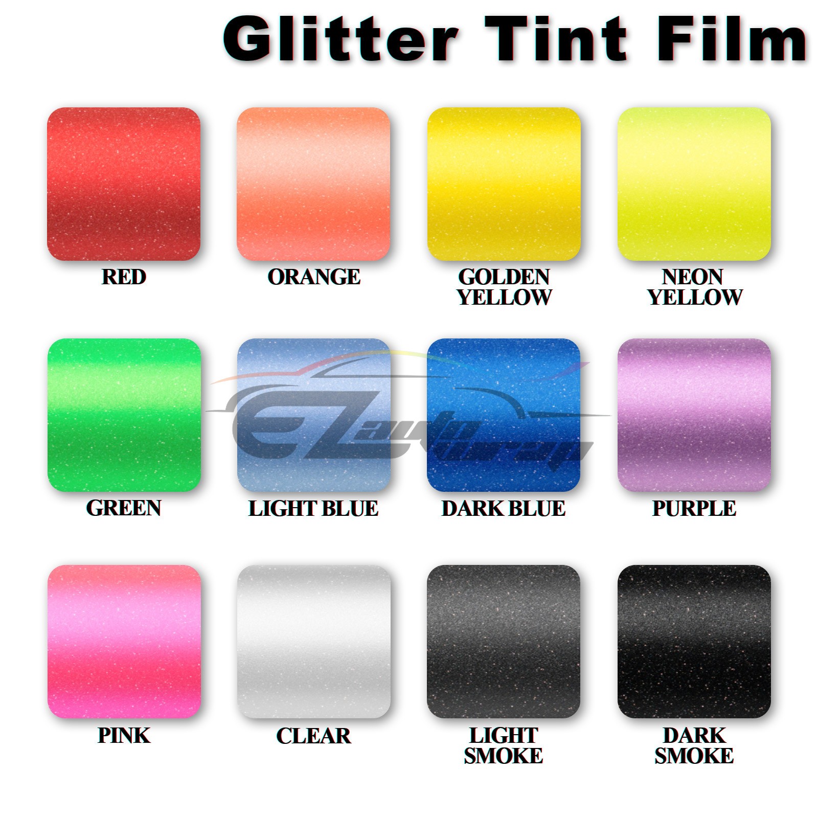 Matte Glitter Dark Blue Tint Headlight Taillight Fog Light Vinyl Film Protective