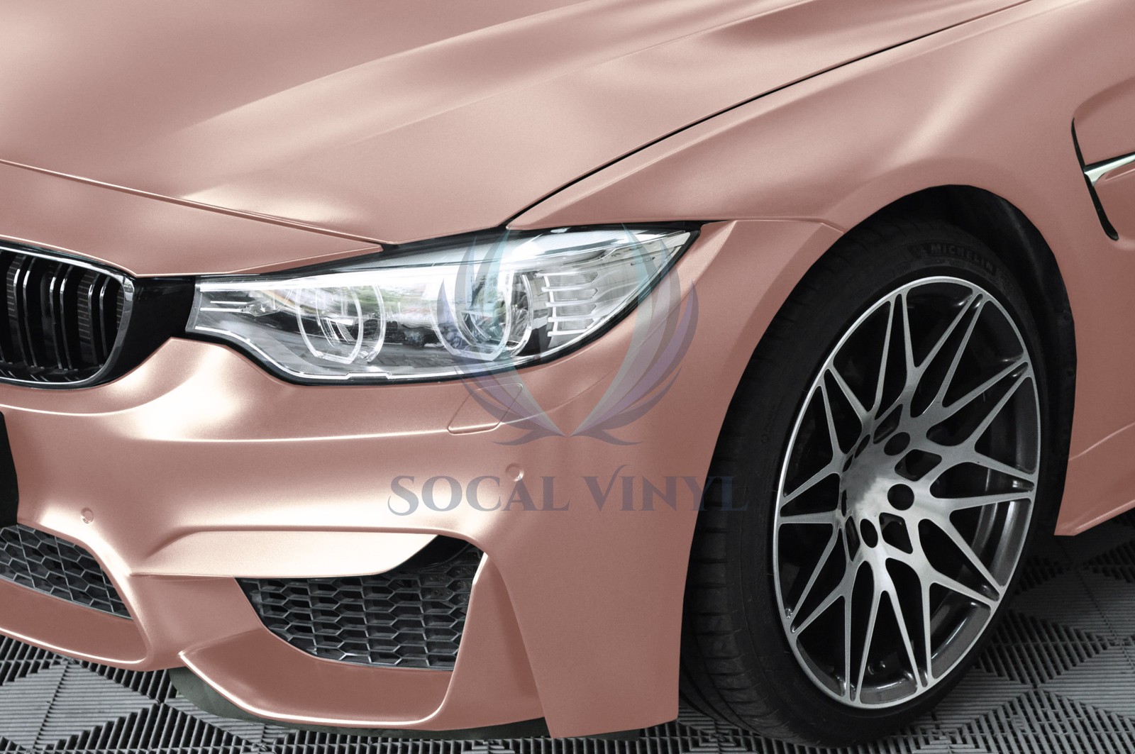 Matte Metallic Rose Gold TPU PPF Paint Protection Film Dry Wet Apply Vinyl Wrap