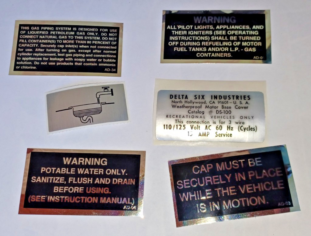 VOLKSWAGEN T1 T2 VANAGON EUROVAN WESTFALIA – RESTORATION EXTERIOR LABEL KIT – VW