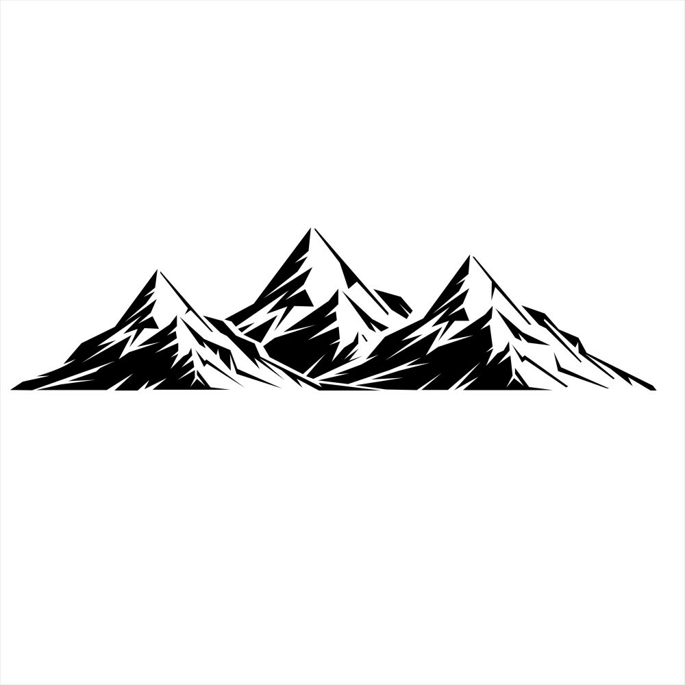 Black Mountain Graphics Vinyl Sticker Decal For Car Truck Body Hood Door Window