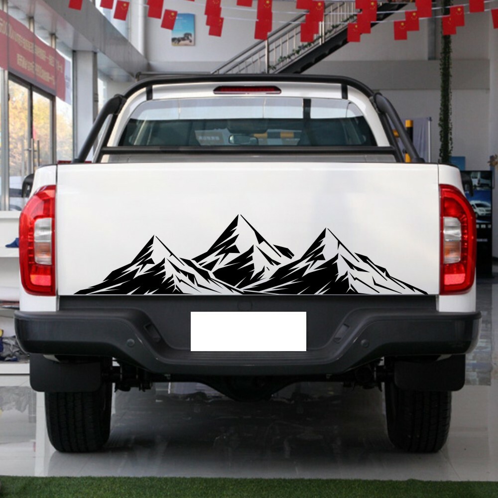 Black Mountain Graphics Vinyl Sticker Decal For Car Truck Body Hood Door Window