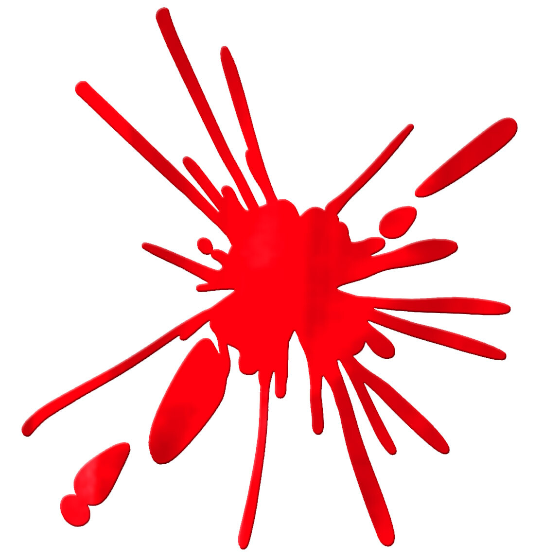 Splash Sticker – Splatter Decal – Choose Chrome Color and Size