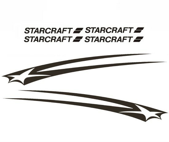 Starcraft pop up RV Motorhome graphics trailer camper Full decals set kit Vinyl