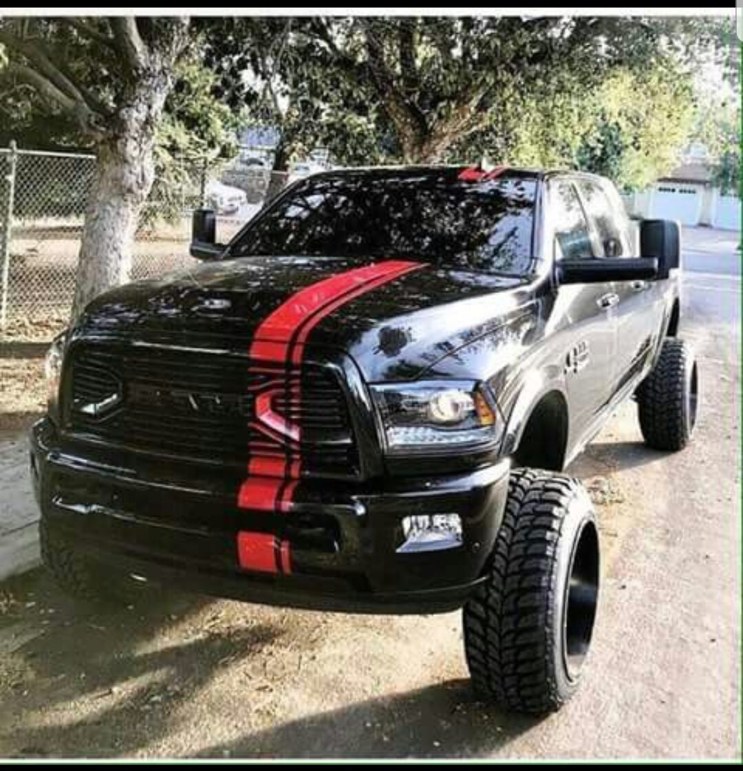6″ Offset Rally Racing Stripe Graphics Stripes Set FIT 2002 – 2025 Ram