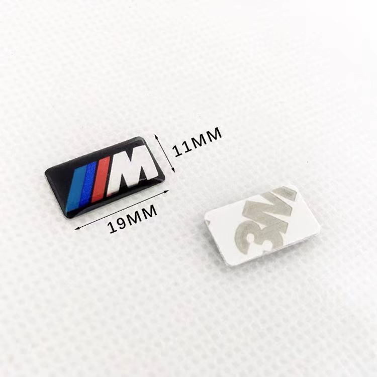 FOR BMW 17mm X 9mm / 11mm X 19mm / 16mmX7mm WHEEL M BADGE STICKER EMBLEM DECAL