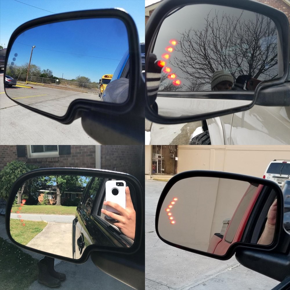 1/2Set Mirror Glass Signal Turn Heated Driver Side for LH 03-2007 Chevy GMC Cadi