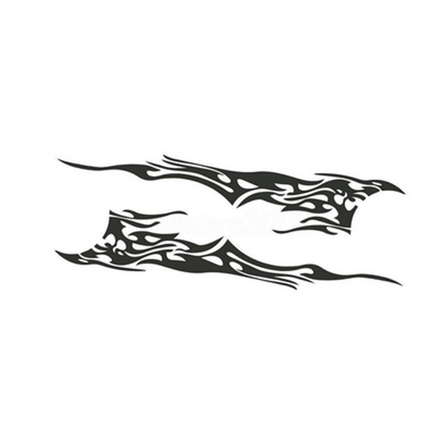 1 Set Sides Car Sticker Vinyl DIY Graphics Decal Decoration kit For Truck Black