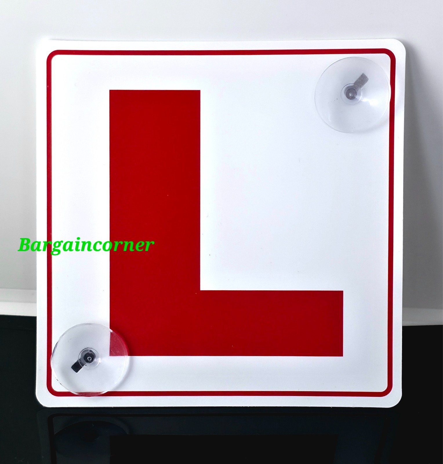 L PLATE SIGN Learner Driver Car Sign L Plate Advisory Sign With Suction Cup Hook