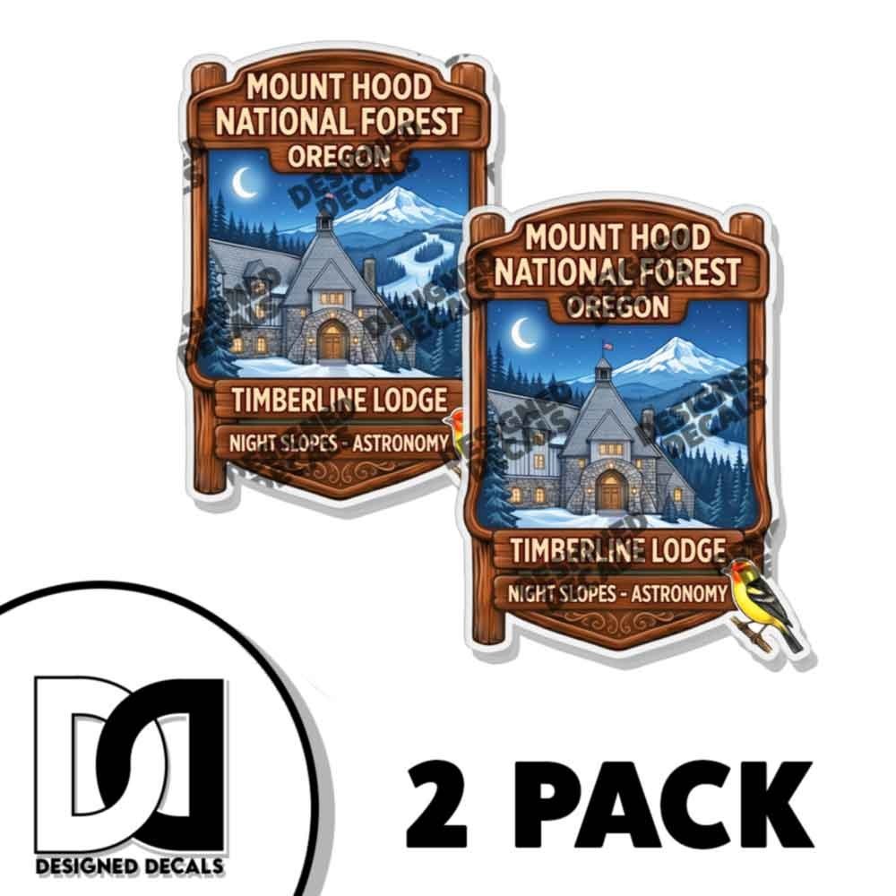 Timberline Lodge Travel Sticker Decal 2 PACK #294