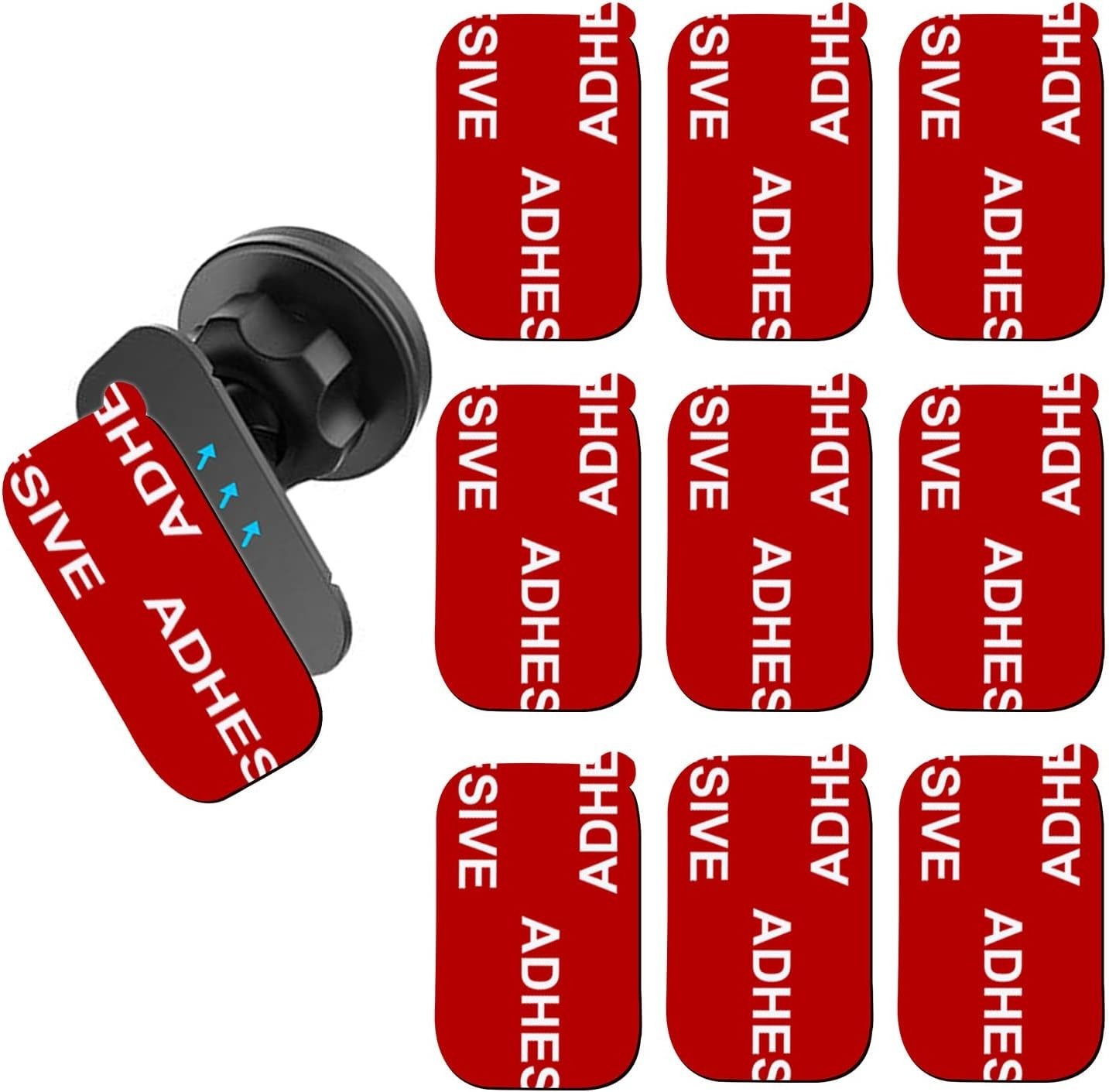 Universal Fit 9-Pcs Sticky Adhesive for Stronger Car Mounts & Accessories