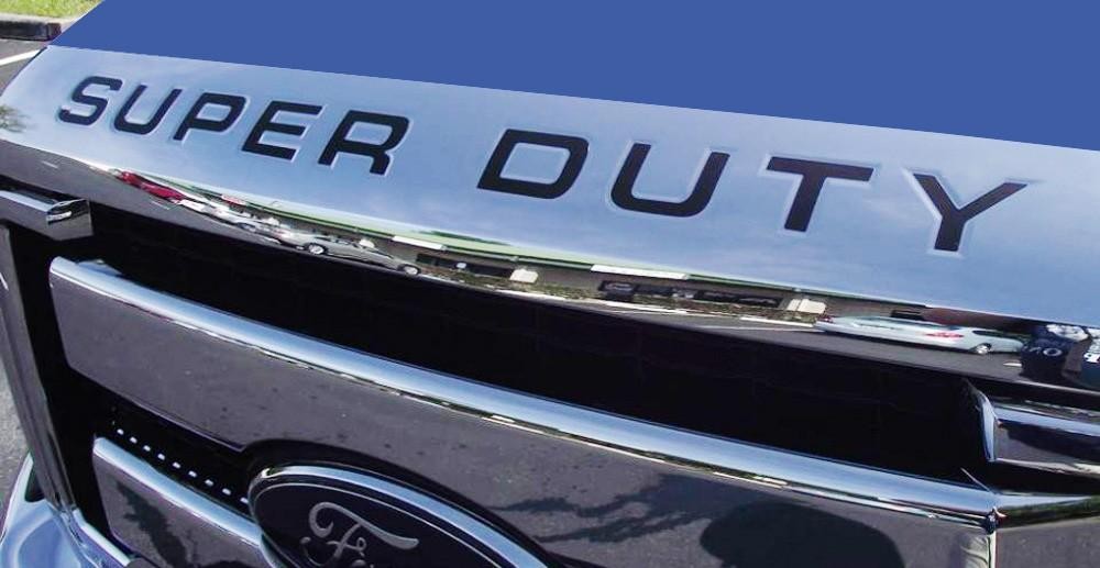 Matte Black Finish 3D Raised Hood 9-Letter Inserts For 2008-2016 Ford Super Duty