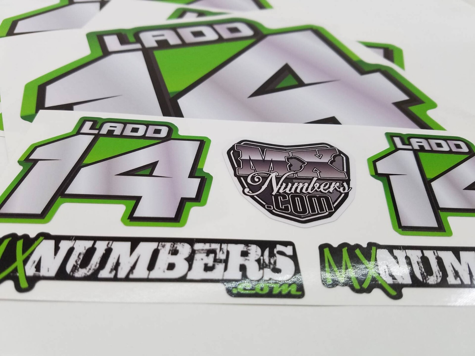 MX Number Name Plate Decal Sticker 4 COLOR ATV SX Dirt Bike Kart Motorcycle Race