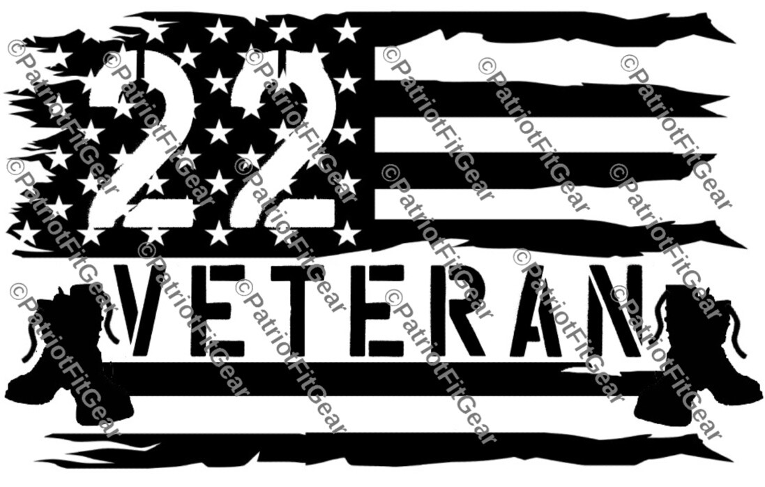 Veteran 22,PTSD The War Within,Support Our Troops,Military,Custom Vinyl Decal