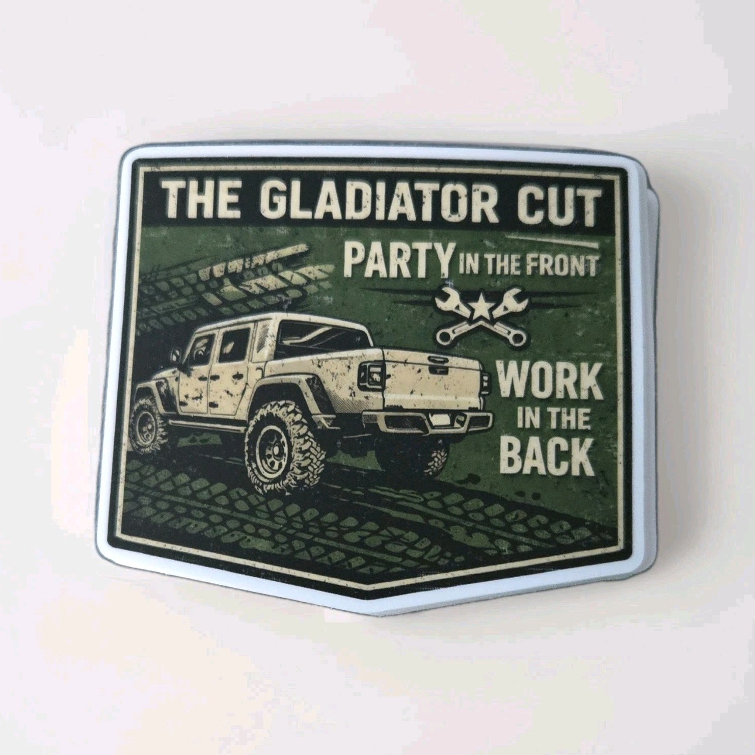 “The GLADIATOR CUT” matte finish STICKER ONLY for the Jeep Gladiator enthusiast