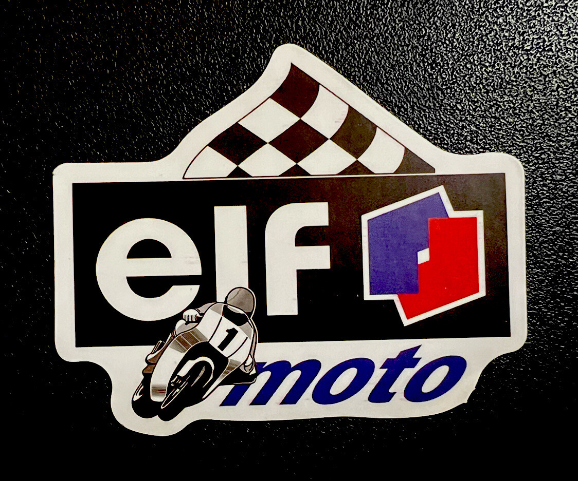 Elf Moto sticker. *Matte*Finish Approx Size. 2.75”X 2.25”inch. Self Adhesive.