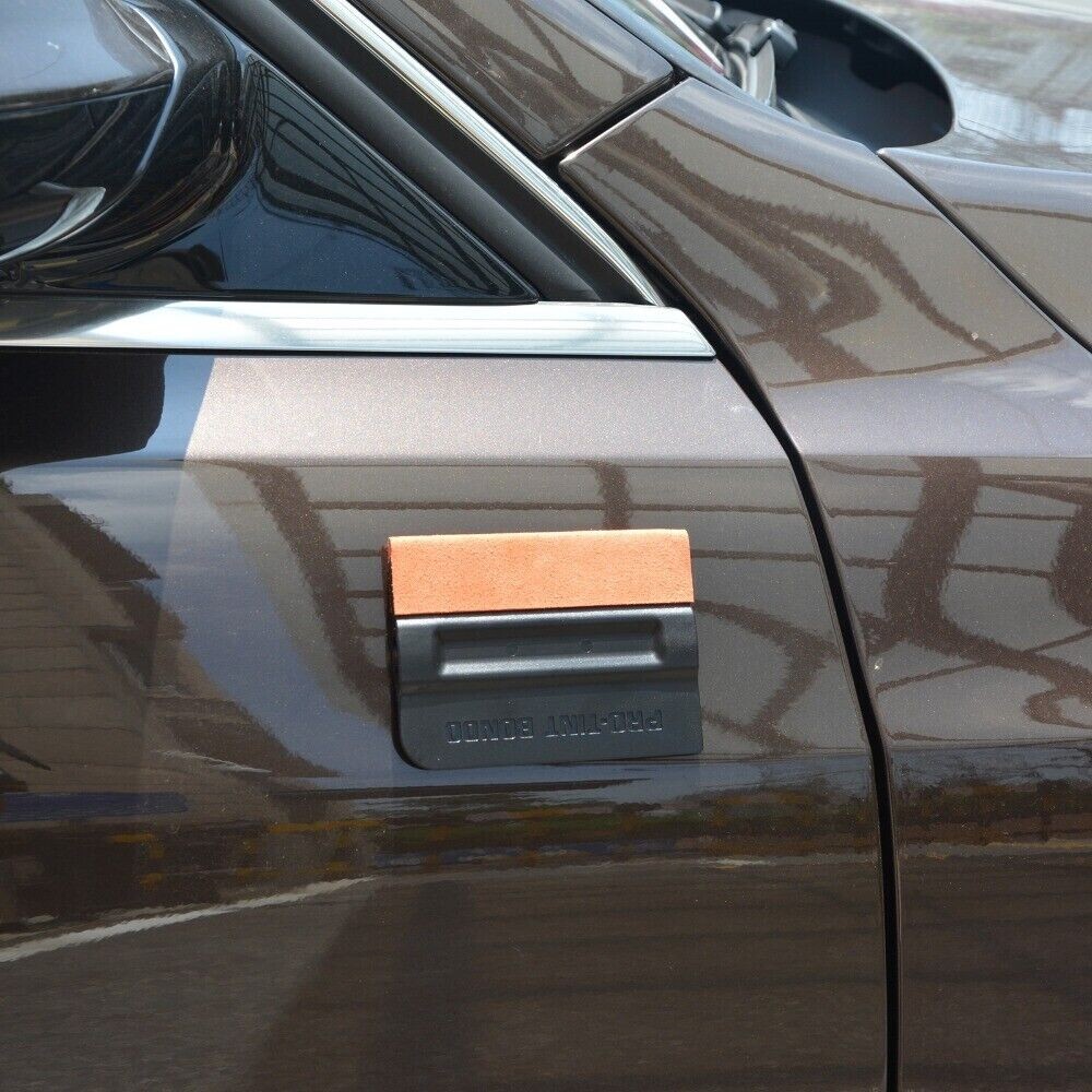 3PC Suede Felt Squeegee W/Magnets Window Tint Scraper Car Wrap Film Vinyl PPF
