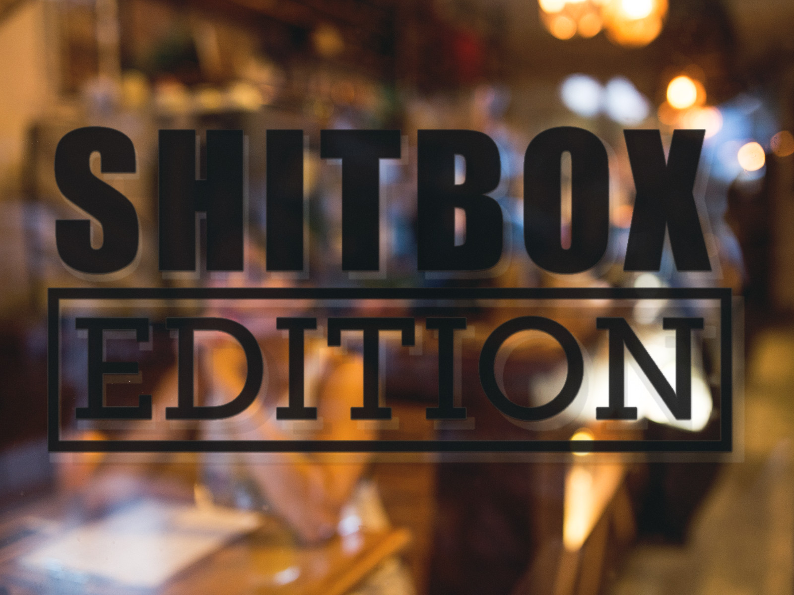 SHITBOX EDITION Car Window Vinyl Decal Laptop Large Sticker Multiple Sizes