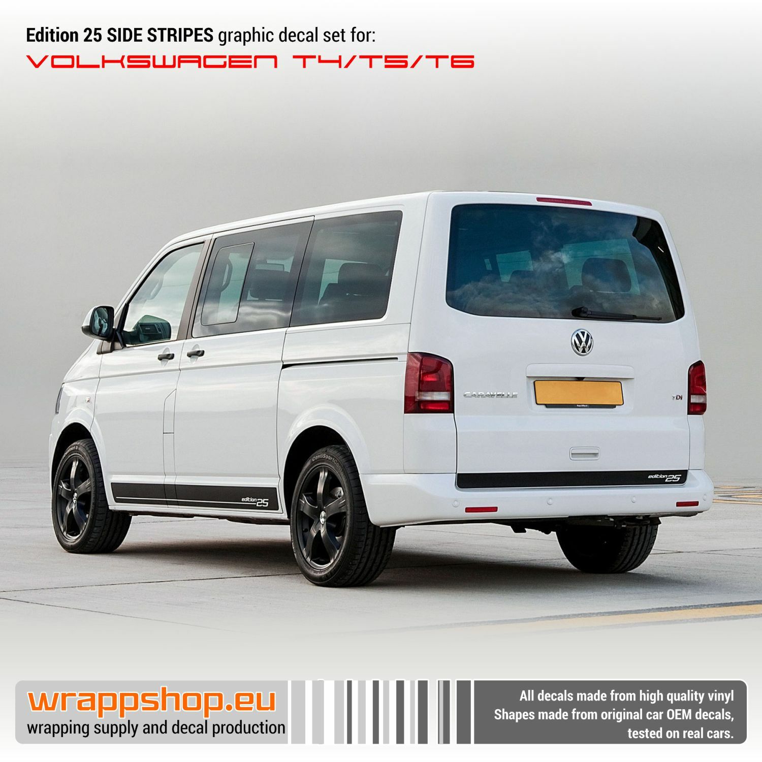 Side stripes for Volkswagen Multivan T4/T5/T6 EDITION 25