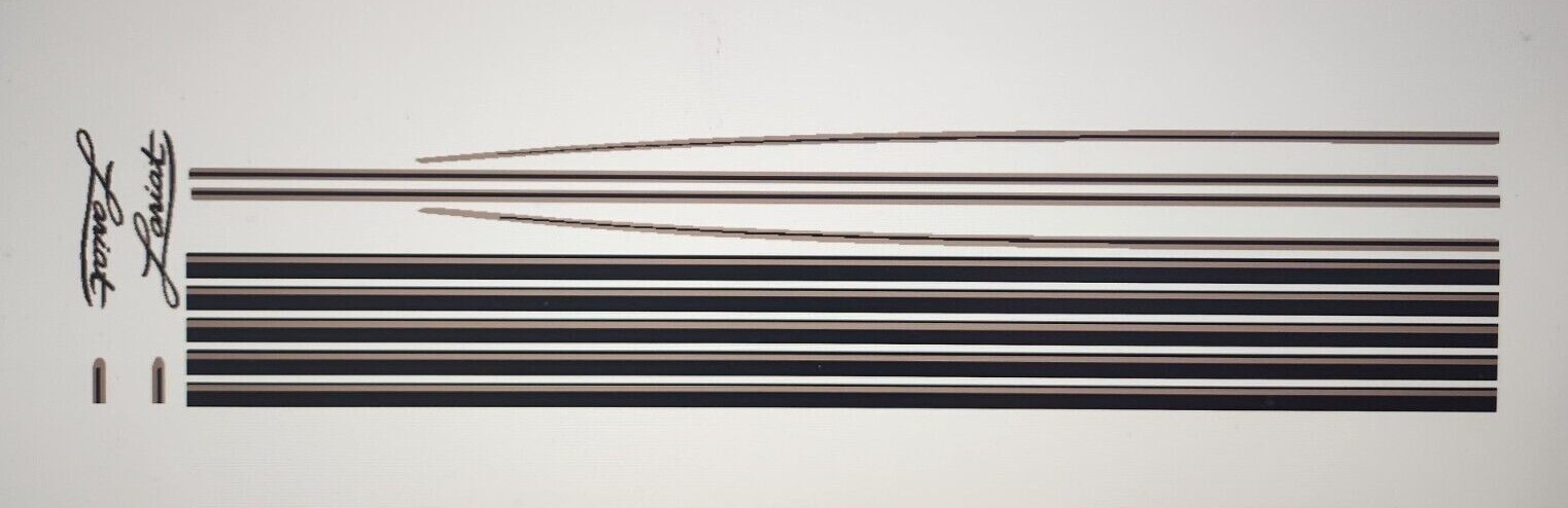 CUSTOM Lariat Stripe Kit fits 2001-2003 F150 Extended or Crew Cab Upper/Lower