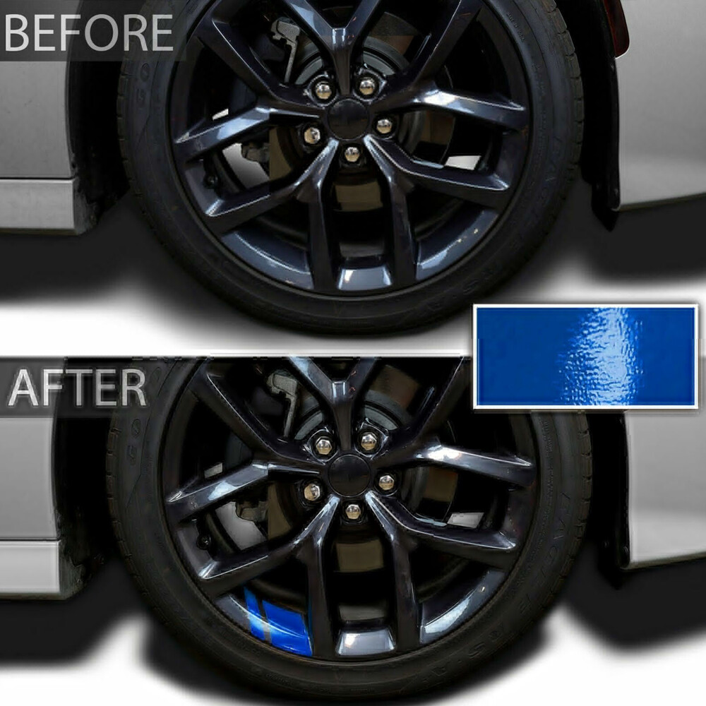 6x Car Accessories Reflective Sticker Car Wheel Rim Vinyl Decal Trim For 16″-21″
