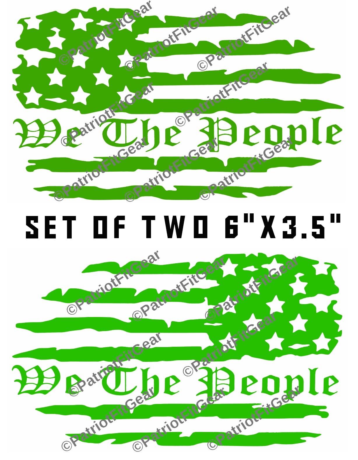 We The People,Set Of 2,Dont Tread On Me,Liberty Or Death,Molon Labe,Vinyl Decal