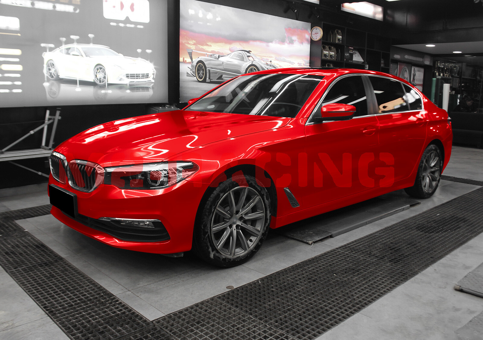 Premium Gloss Metallic Red High Glossy Sticker Decal Vinyl Wrap Air Release