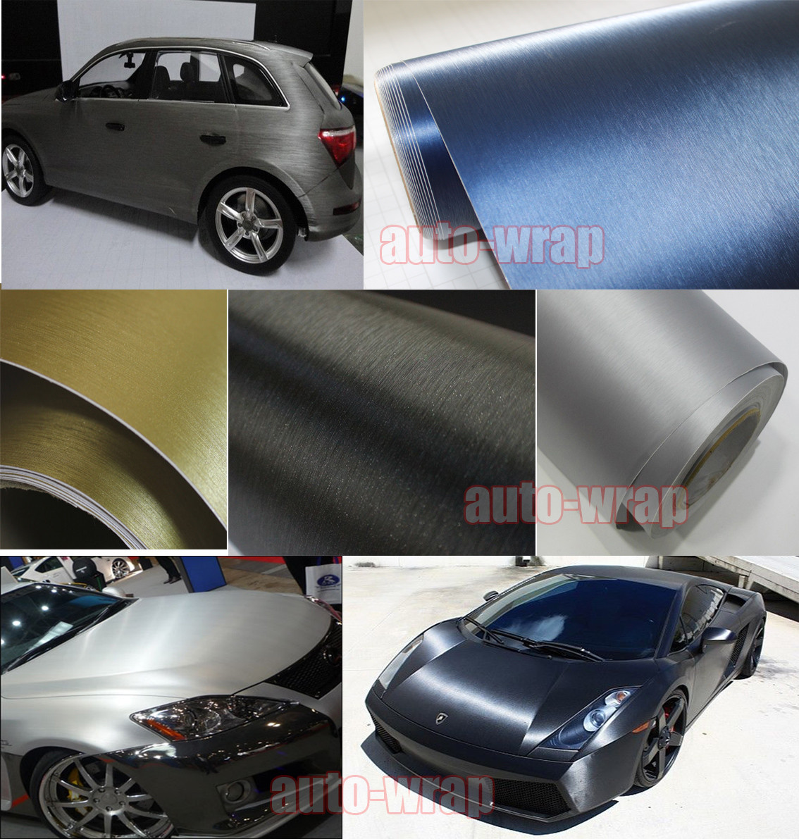 DIY Metallic Steel Matte Brushed ALUMINUM Vinyl Sticker for Car Phone Wrap – CF
