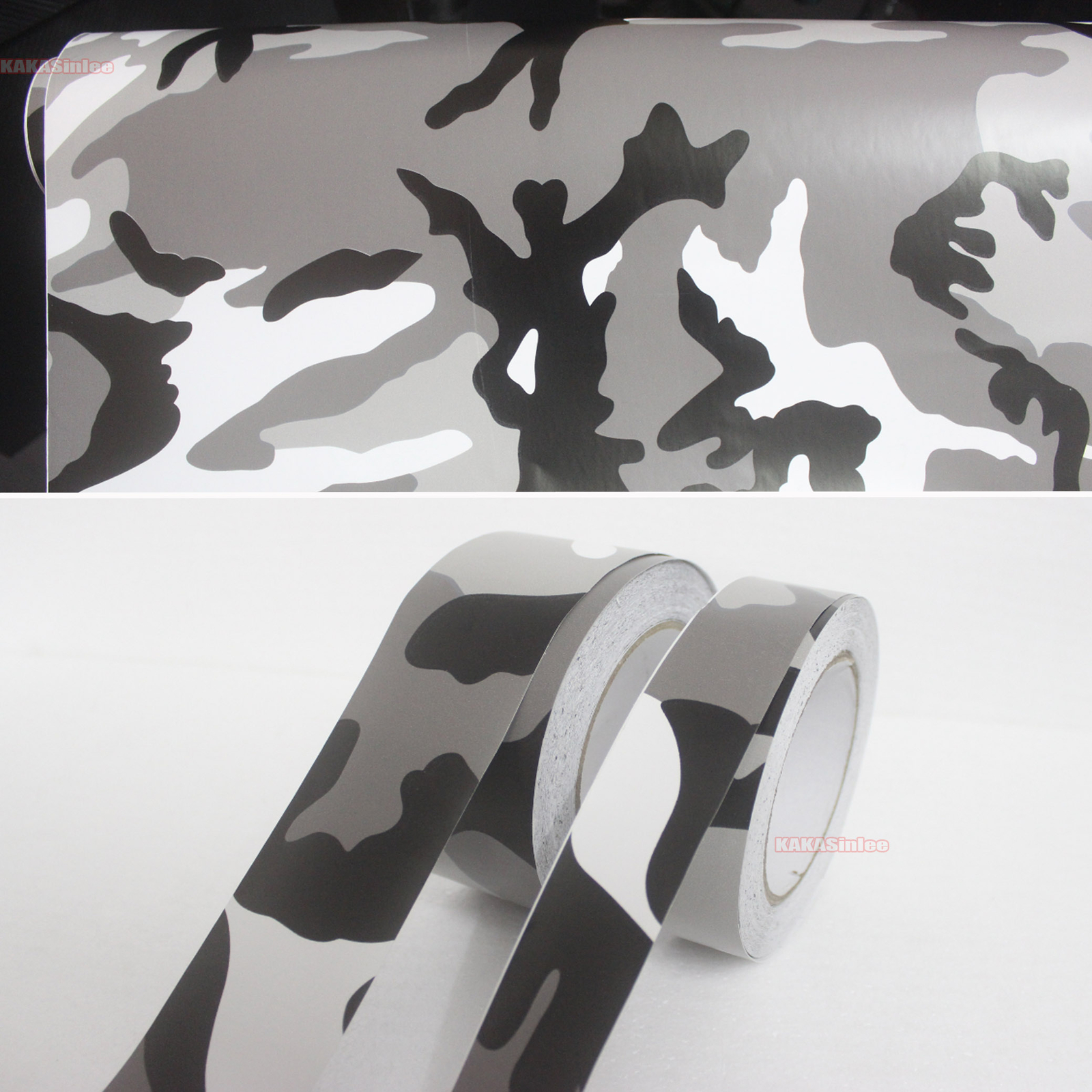 Bubble Free Camouflage Camo Car Digital Forest Vinyl Wrap Film Trim Sticker ABUS