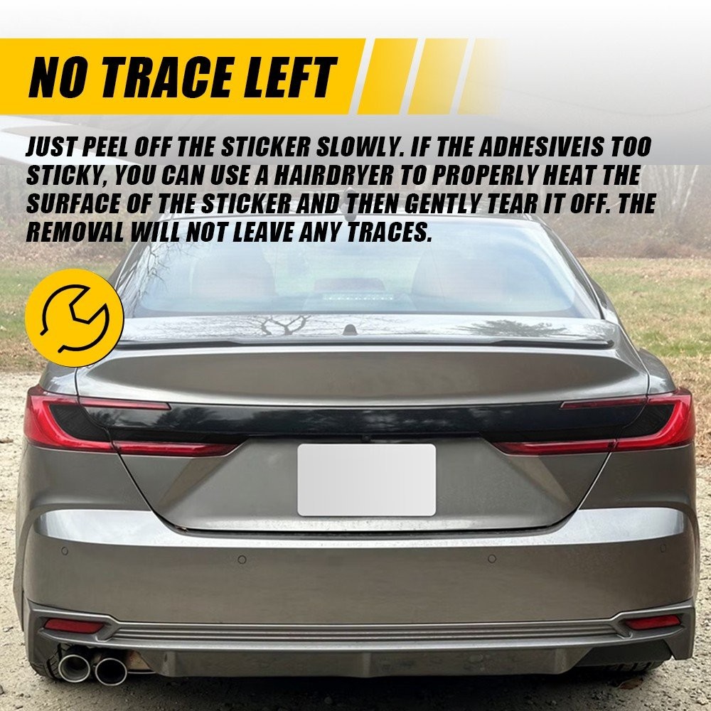 For 2025-2026 Toyota Camry Rear Tail Light Inner Overlay Tint Decals Vinyl Black