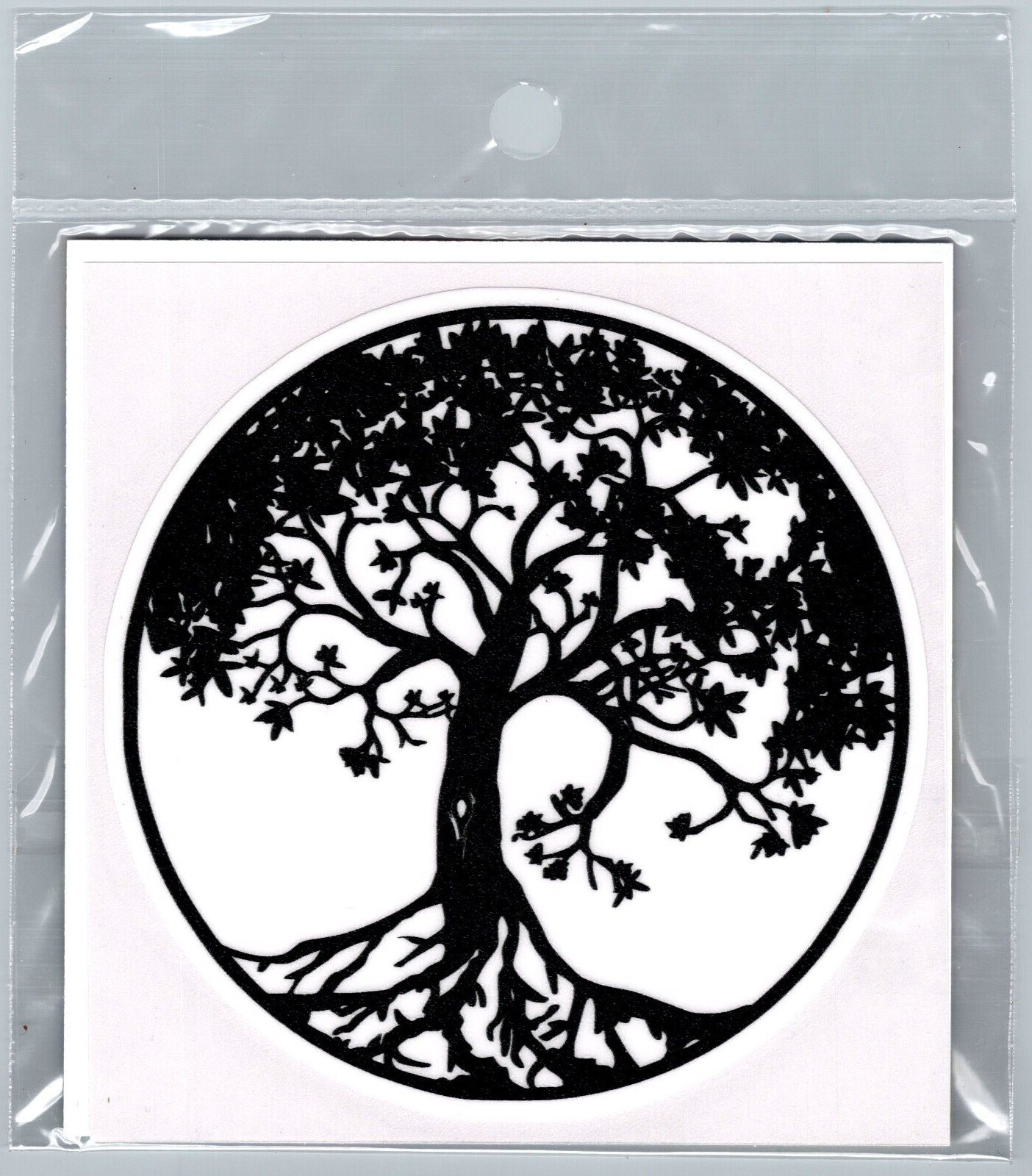 Tree Of Life 4″ Round 100% Weather Resistant Indoor Outdoor Vehicle Sticker NEW