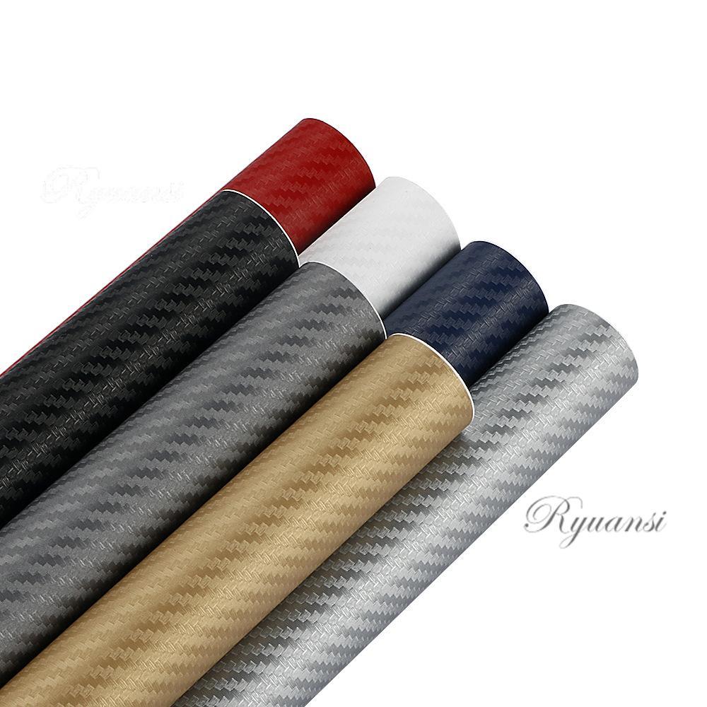 3D Carbon Fiber Matte Texture Car Vinyl Wrap Sticker Decal Film Sheet Decor DIY