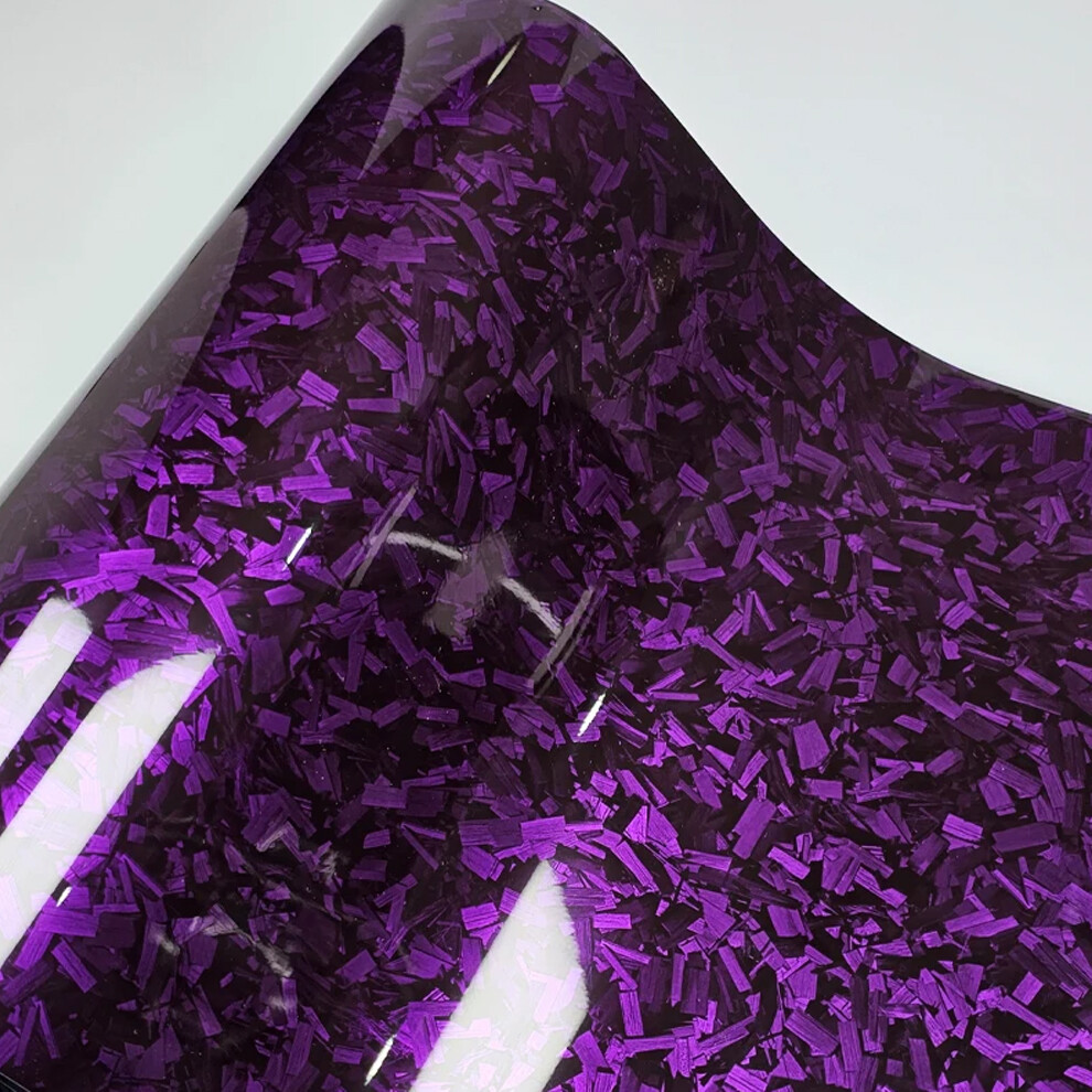 20cm*152cm Sticker Vinyl Wrap Glossy Purple Car Body Films Carbon Fiber Wrapping