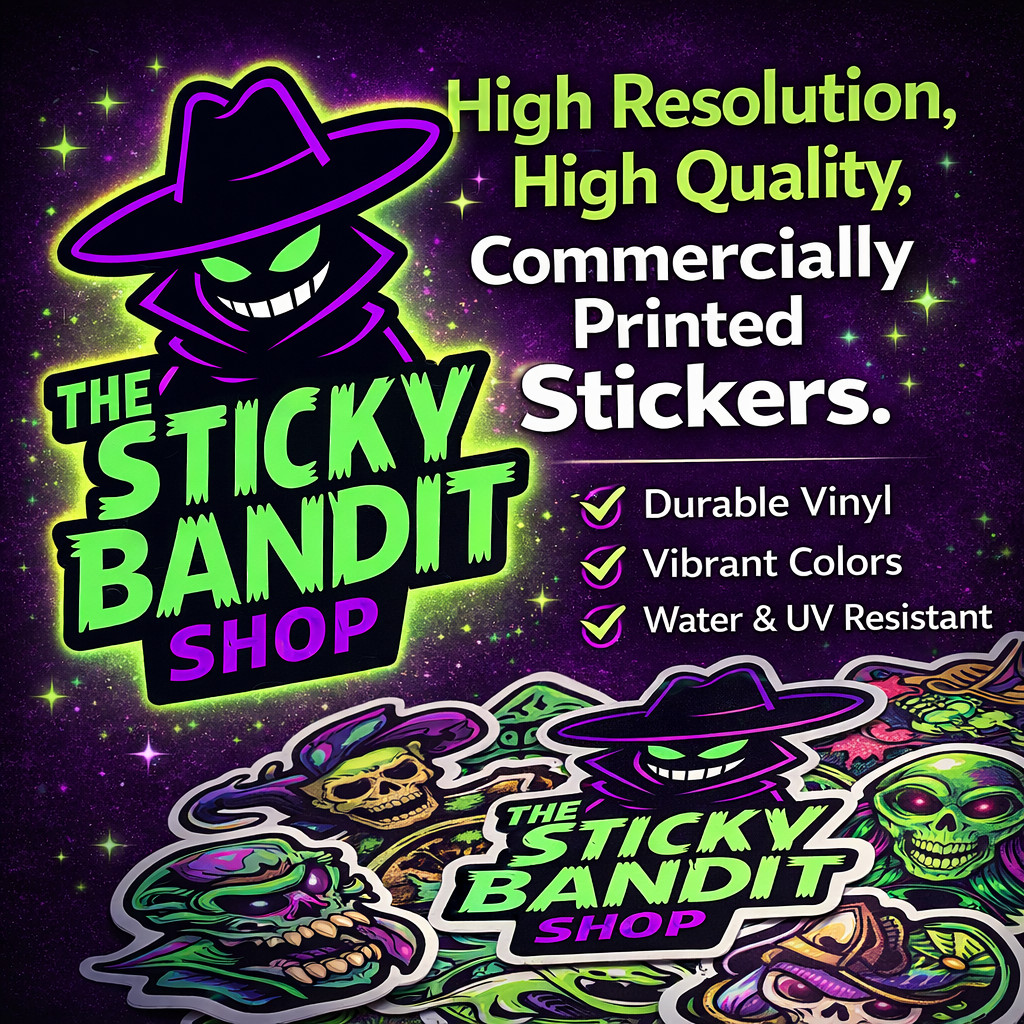 CUSTOM STICKER 4 INCH VINYL DECAL WATERPROOF – YOUR ARTWORK/GRAPHIC