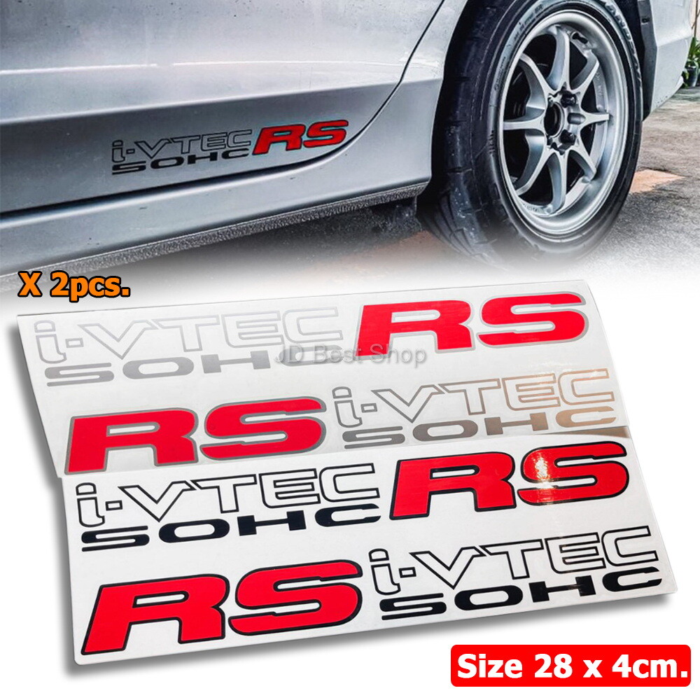 JDM Sticker Diecut Vinyl ivtec rs For Honda Racing Sports Car Kit Fit gk ge hrv