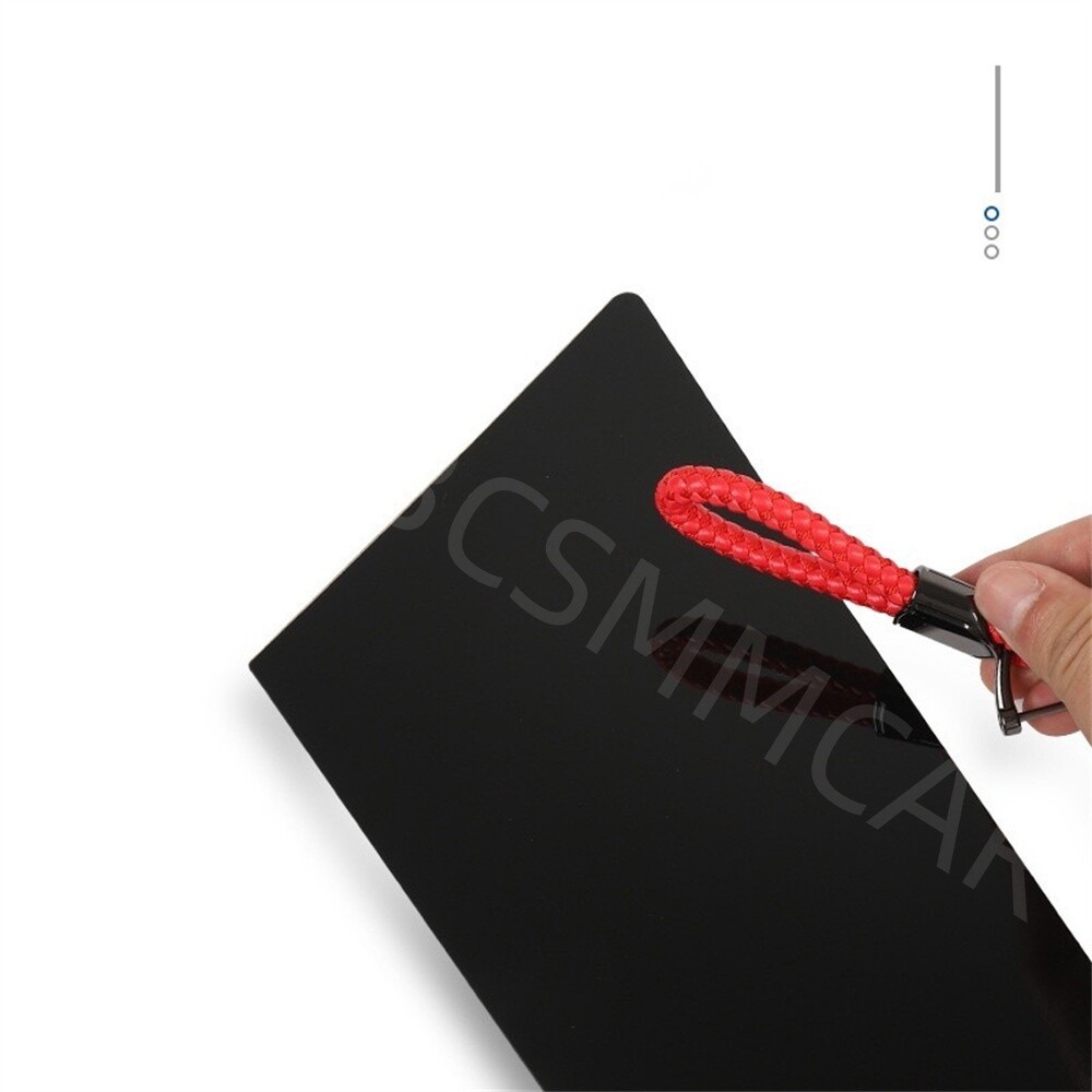 Glossy Black Car Side Pillar Posts Stickers Door Window Cover Decor Accessories