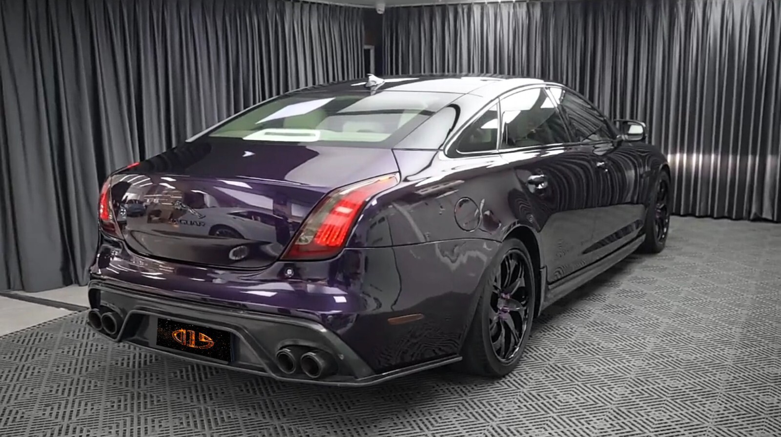 Ultra Gloss PET Liner Metallic Midnight Purple Car Vinyl Wrap Film Air Release