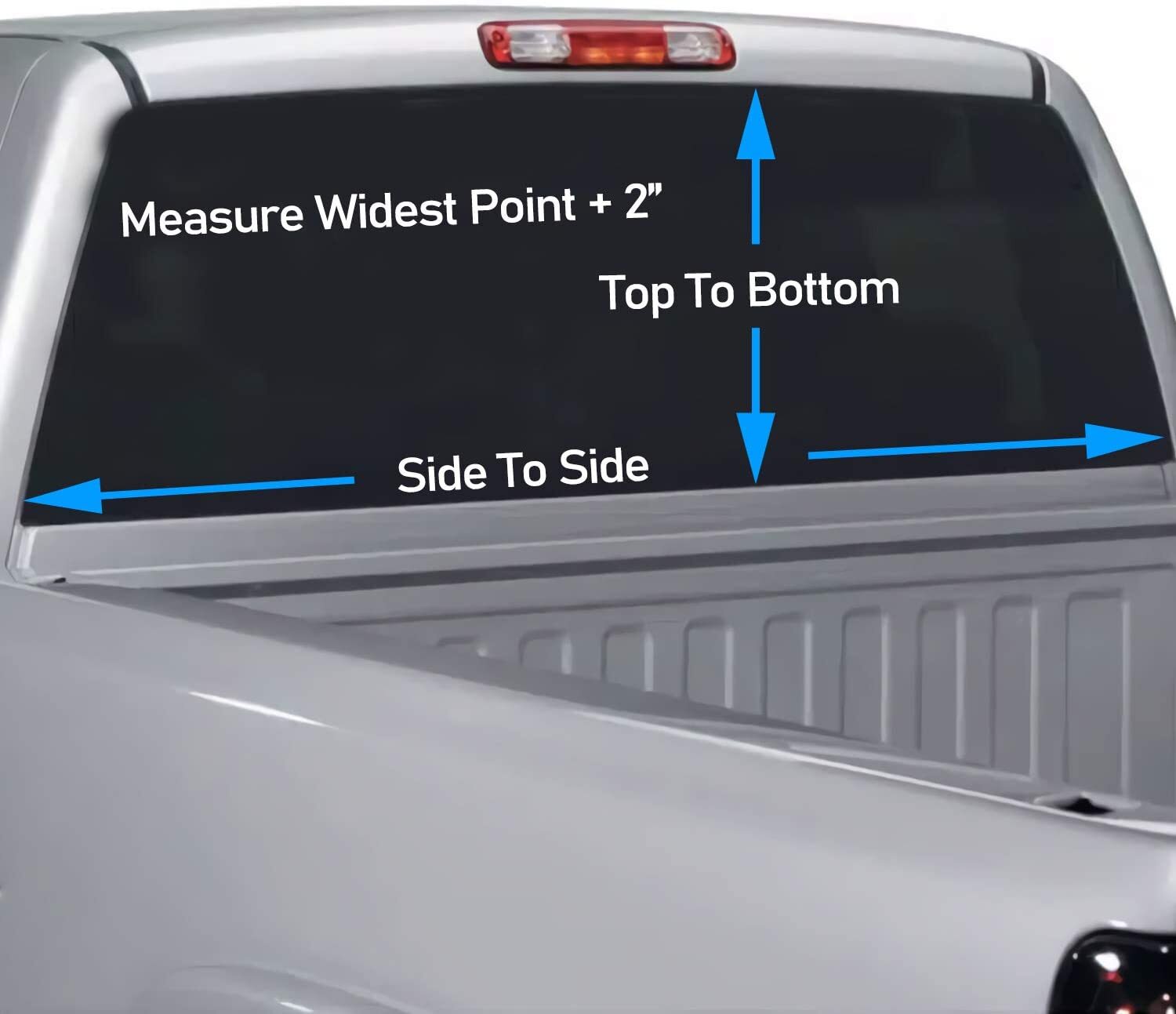 American Flag Pick Up Truck SUV Rear Back Window Graphics Decal Wrap Tint #76