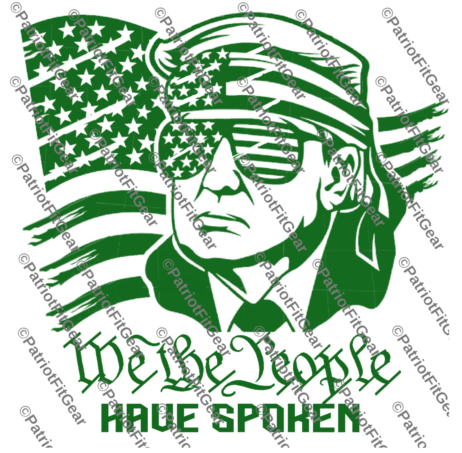 Trump,Flag,We The People Have Spoken,God Family Country,1A,2A,Custom Vinyl Decal