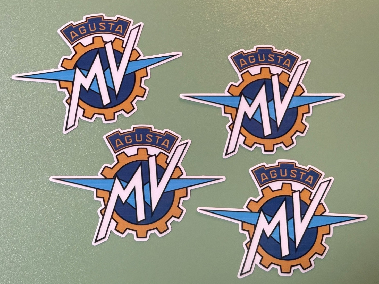 x4 3 inch MV Agusta Stickers Decal Motorcycle Gast Tank Part Plastics Fairing