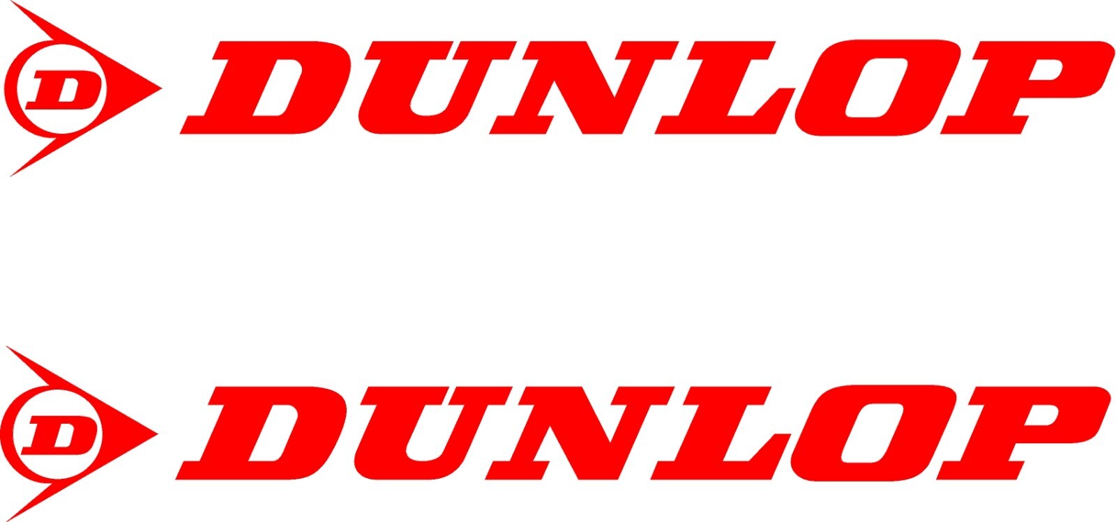 Custom Dunlop 1 Pair Vinyl Decal JDM Motorcycle Multiple Colors and Sizes