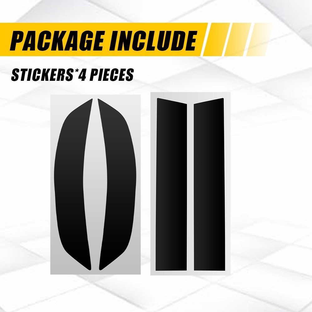 Smoke Blackout Vinyl For 2024-2025 Chevy Traverse Front Rear Side Markers 4-20X