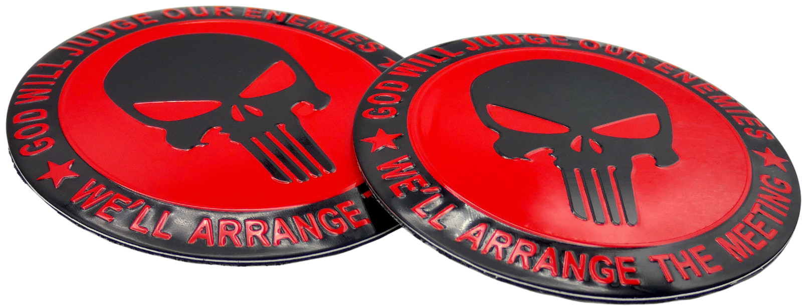 2x 2nd Amendment Decal Sticker Emblem Fender Car Truck Aluminum Dome Shape 2.20″