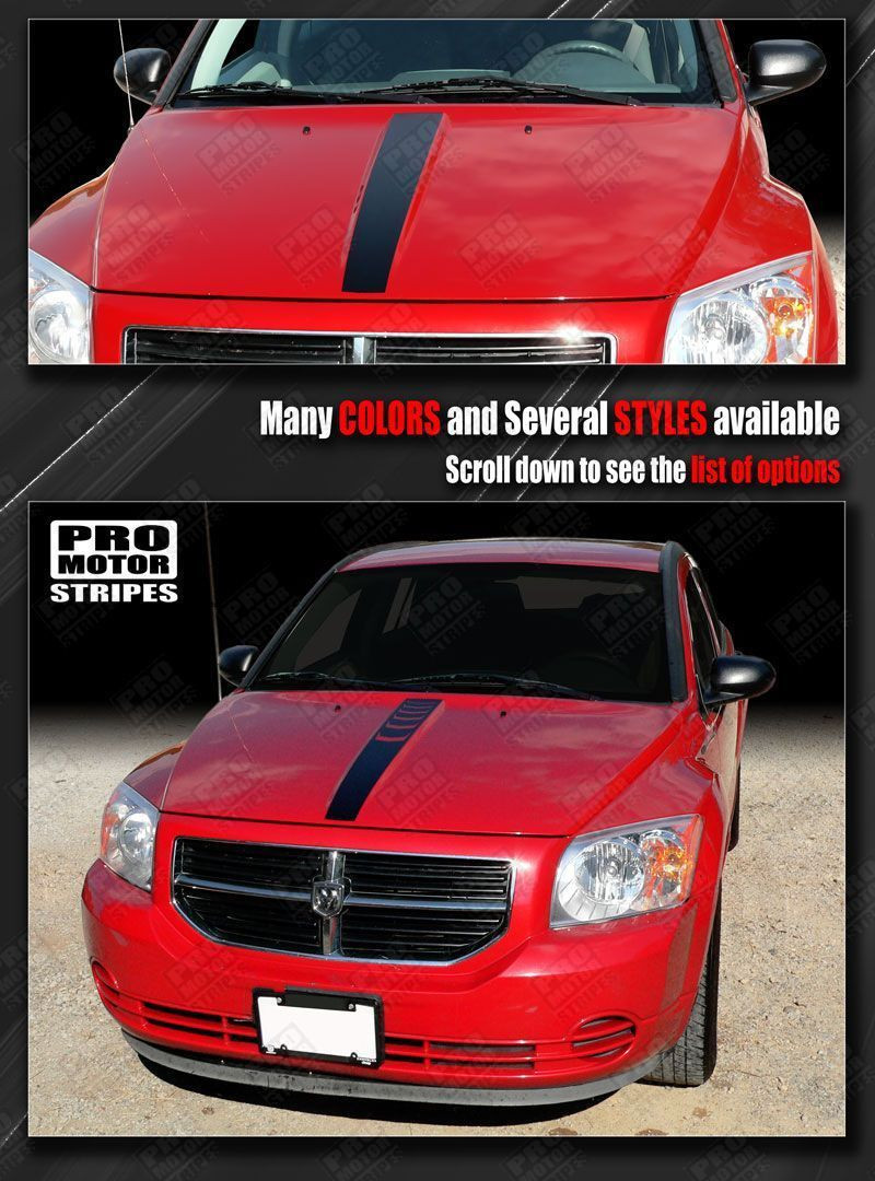Decal for Dodge Caliber Hood Center Accent Stripe 2007 2008 2009 2010 2011 2012