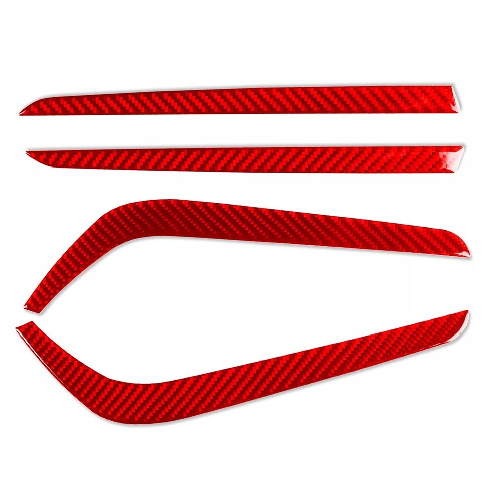 Direct Fit Fog Light Eyelid Trims in Red for Honda For CRV Years 2017 2021