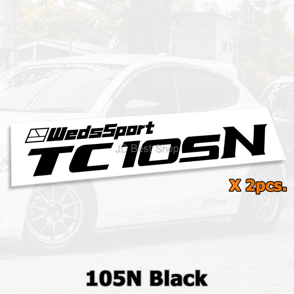Sticker Diecut Wheels Car Racing WedsSport TC105 N X Vinyl JDM Style Jap Set 2pc