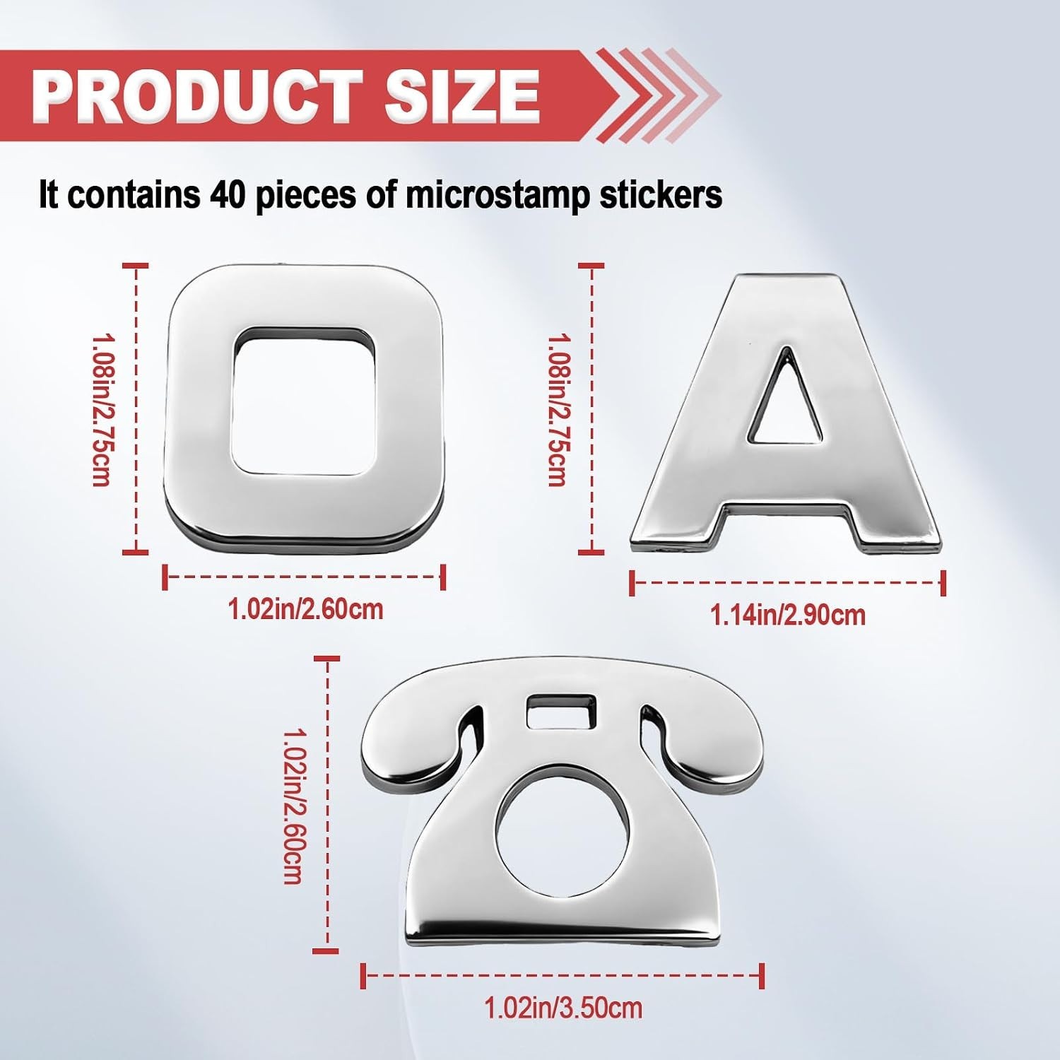40PCS 3D Chrome Car Letters Emblem & Number Decal Custom Adhesive Automotive…