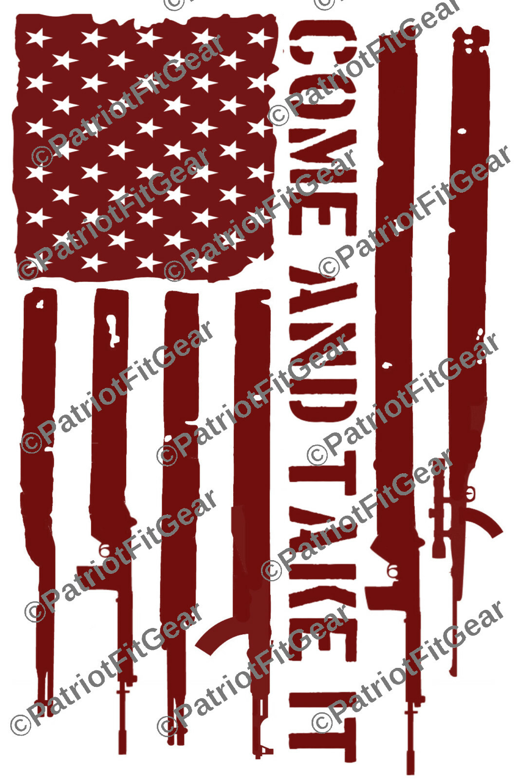 Gun Flag,Come And Take It,9″x12″,Molon Labe,Dont Tread On Me,Custom Vinyl Decal