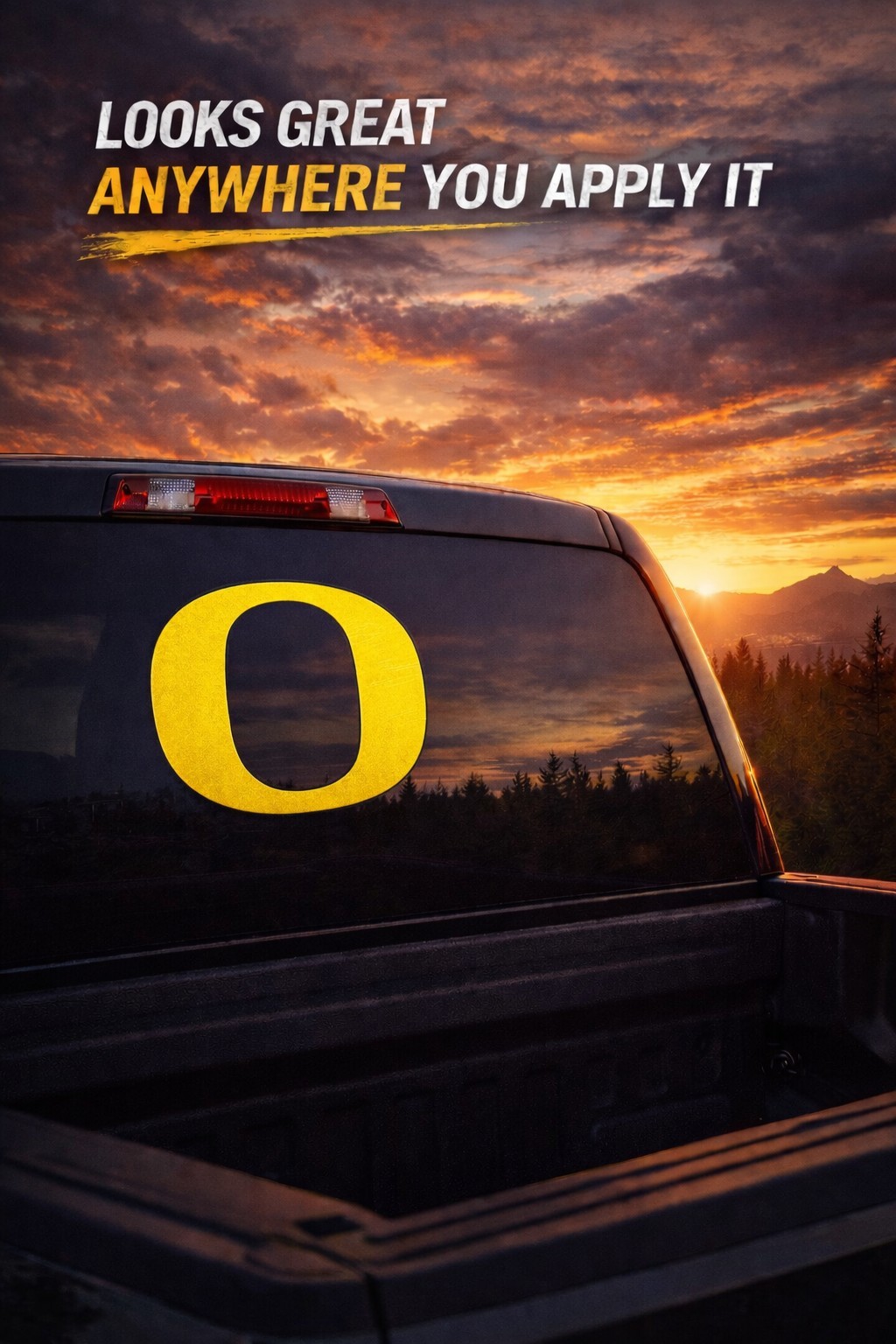 Oregon Style O Decal | Waterproof Oracal Vinyl | Multi Color Sizes | Football