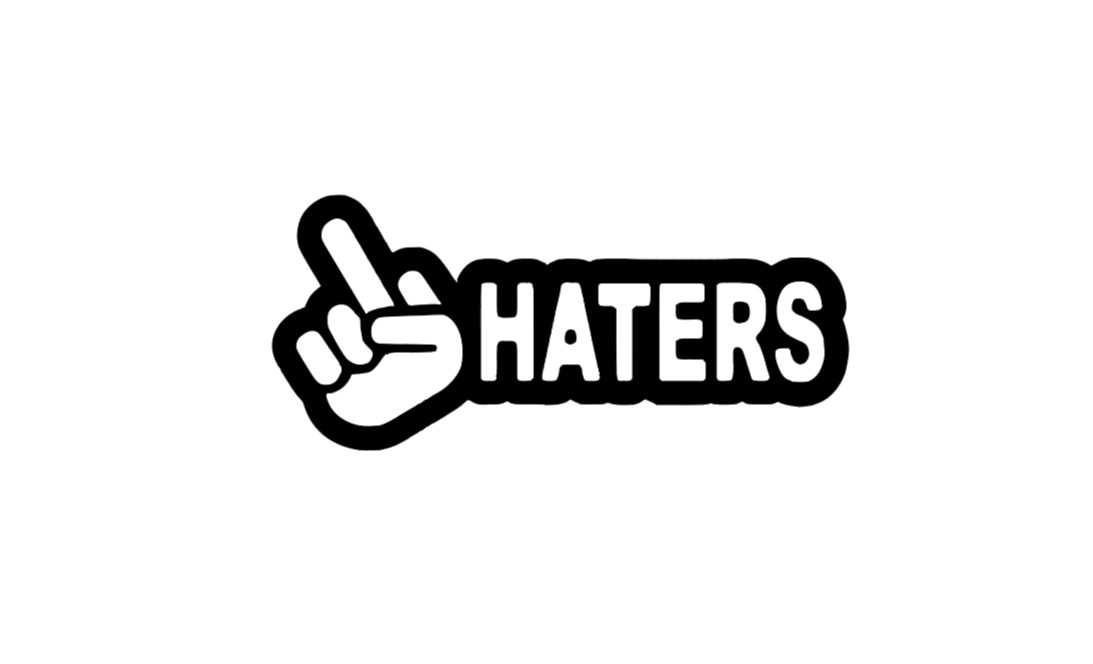 Fu*k Haters Funny DieCut Vinyl Window Decal Sticker Car Truck SUV JDM