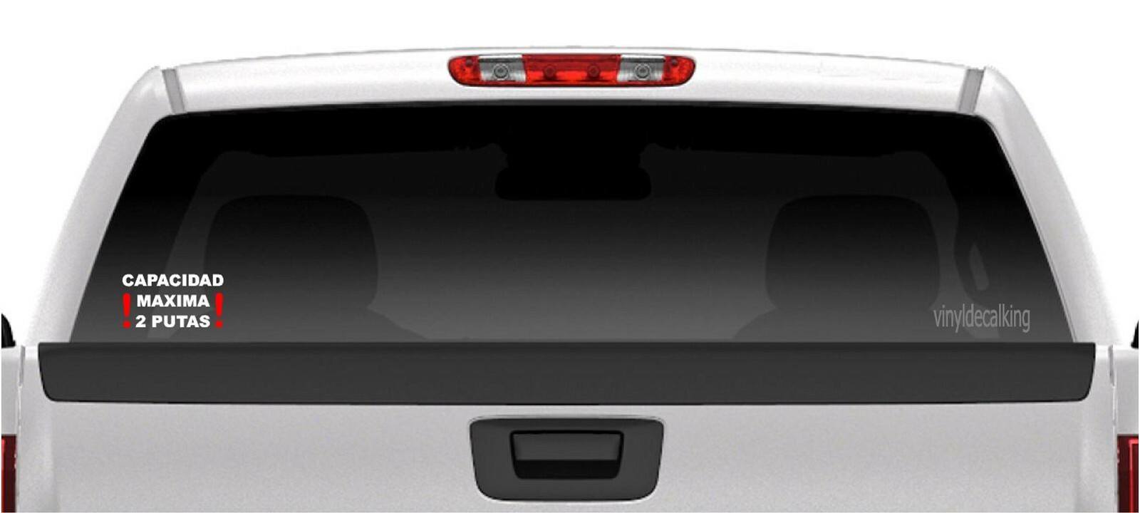 Capacidad Maxima 2 putas car truck vinyl die cut decal 6″ inches wide mamalona